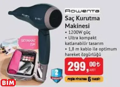 ROWENTA SAÇ KURUTMA MAKİNESİ